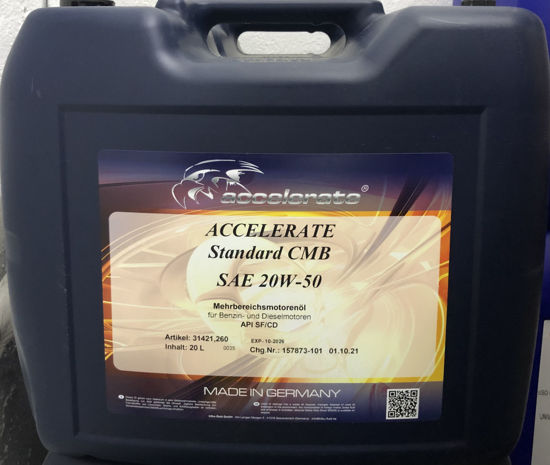 Εικόνα από ΛΑΔΙ SAE 20W50 20Lt SF/CD ACCELERATE