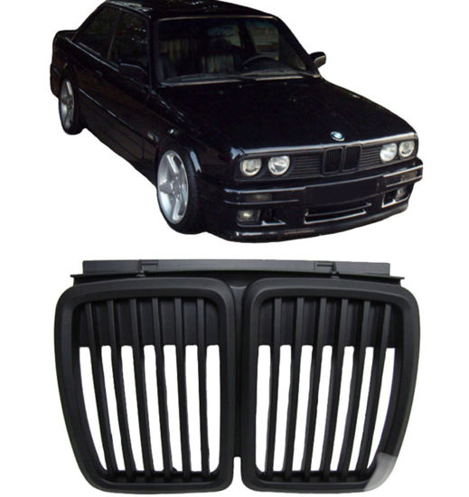 Εικόνα από Καρδιές Μάσκας Για Bmw 3 E30 82-94 Μαύρο Ματ 1 Τεμάχιο