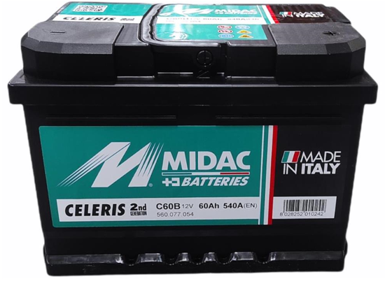 Εικόνα από ΜΠΑΤΑΡΙΑ 12V 60AH 540A 242X175X175 ΔΕΞΙΑ