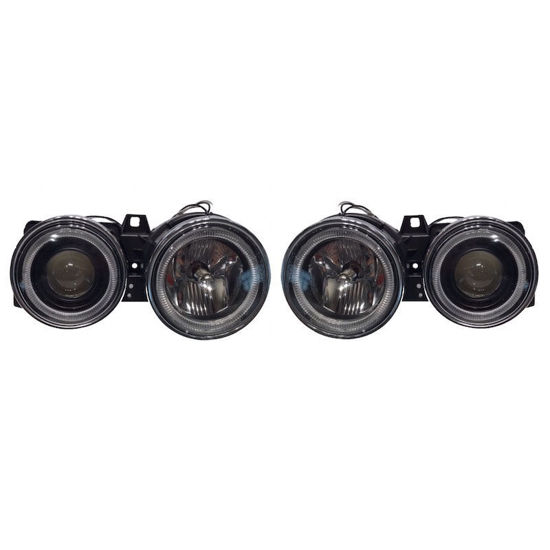 Εικόνα από Μπροστινά Φανάρια Set Για Bmw 3 E30 82-94 Angel Eyes Μαύρα H1/H1 Manual