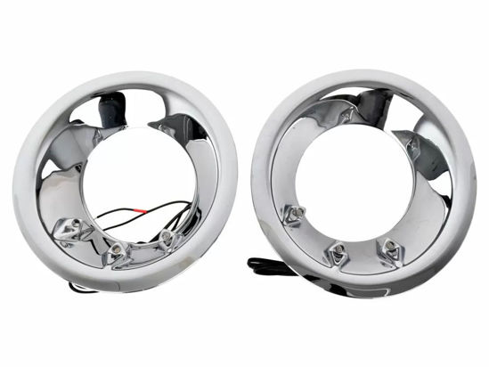 Εικόνα από RIM (ΣΤΕΦΑΝΙ) ΠΡΟΒΟΛΕΑ ΟΜΙΧΛΗΣ NISSAN D40 '05-'14 ΜΕ LED (ΖΕΥΓΟΣ)