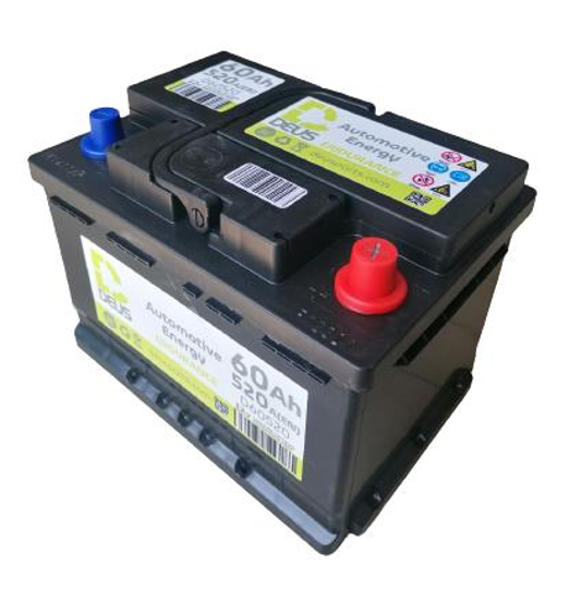 Εικόνα από ΜΠΑΤΑΡΙΑ DEUS 12V 60AH 520A 242X175X190