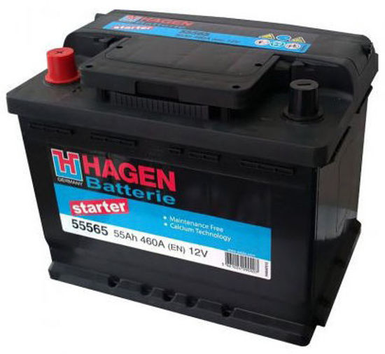 Εικόνα από ΜΠΑΤΑΡΙΑ HAGEN 12V 55AH 460A 242X175X190 ΑΡΙΣΤΕΡΗ